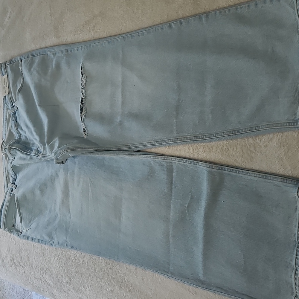 Abercrombie & Fitch Women's 90s Relaxed High Rise Light Blue Jeans:Size- 24S - Picture 8 of 13